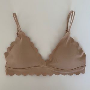 Anthropologie Scalloped bralette